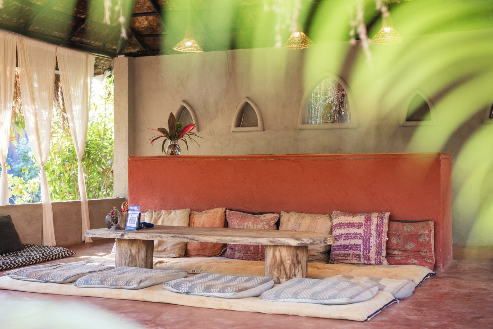 The communal hall at SWAN Ayurveda, where sessions and shorter programmes are held